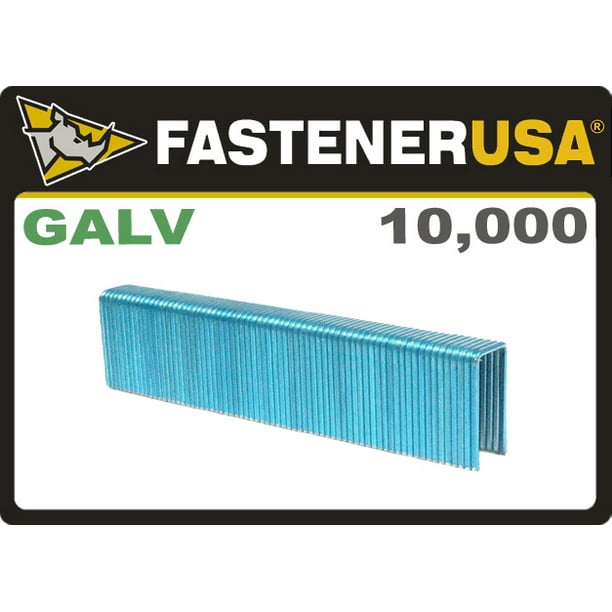 1-1/4 Leg x 1/2 Crown 16GA Galvanized GS-16 Staples 10M Box 1-1/4 Leg x 1/2 Crown 16GA Galvanized GS-16 Staples 10M Box